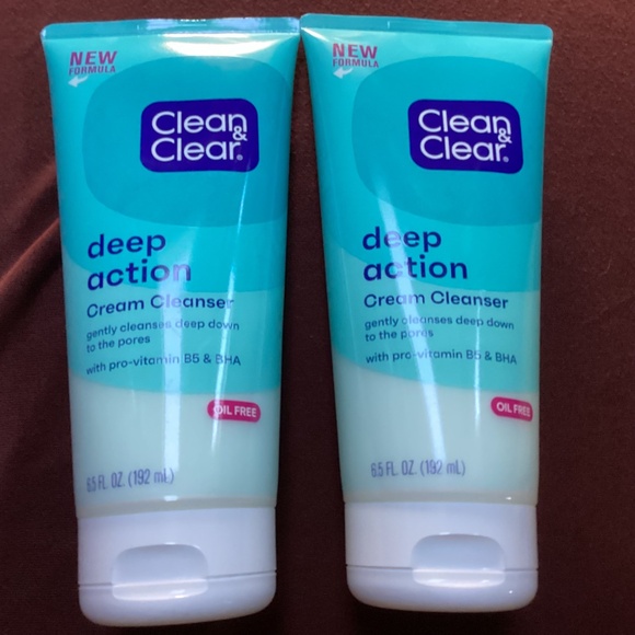 Clean & Clear Deep Action Cream Cleanser Bundle 8.5 fl oz each New - Picture 3 of 7
